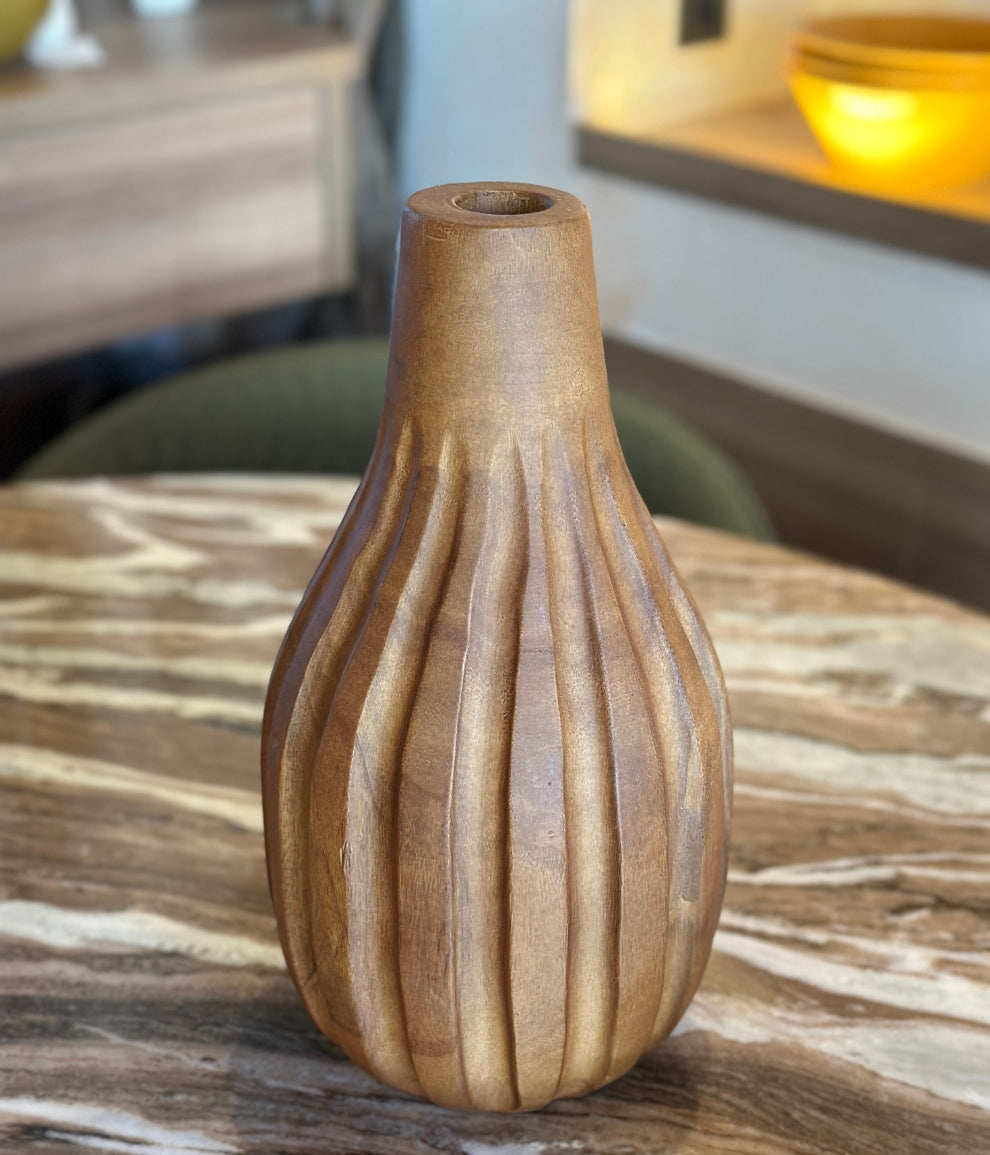 Jarrón Cacao Madera