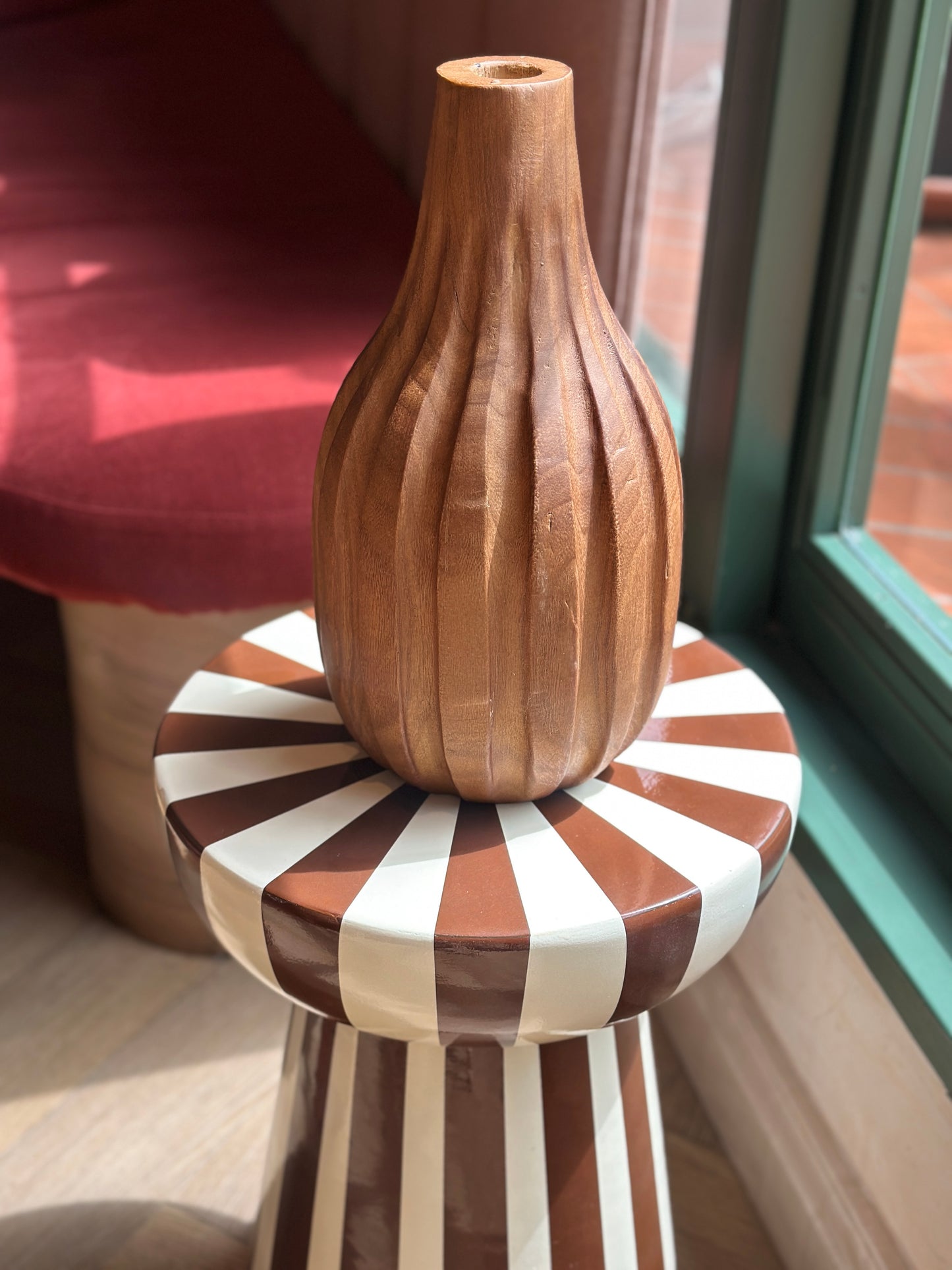 Jarrón Cacao Madera