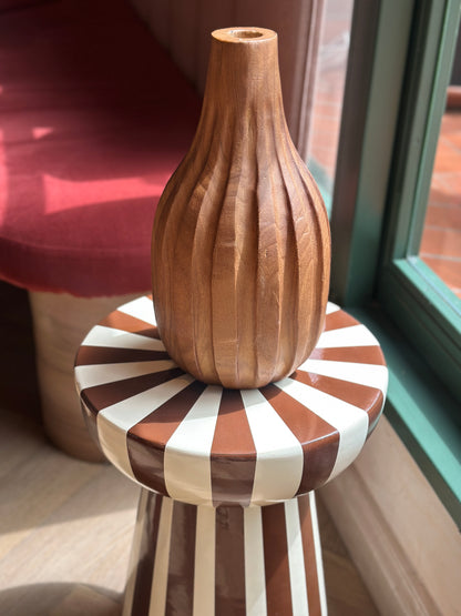 Jarrón Cacao Madera