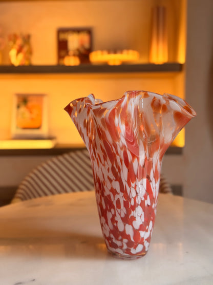 Twister Red Vase
