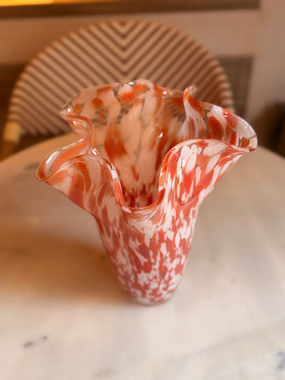 Twister Red Vase